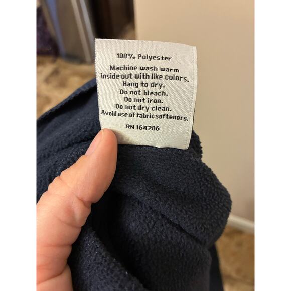 Dudley Stephens Navy Park Slope Fleece Turtleneck Pullover Sweatshirt XXL - Picture 5 of 8